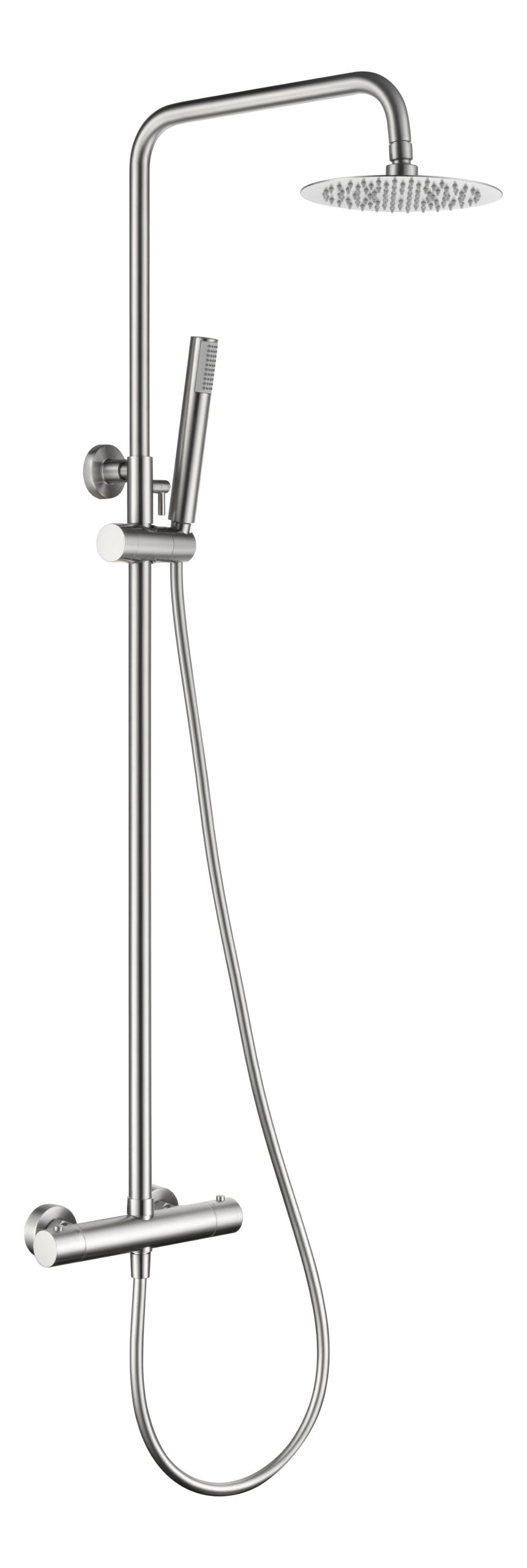 Thermostatic Shower Set Monza Brushed Nickel | IMEX