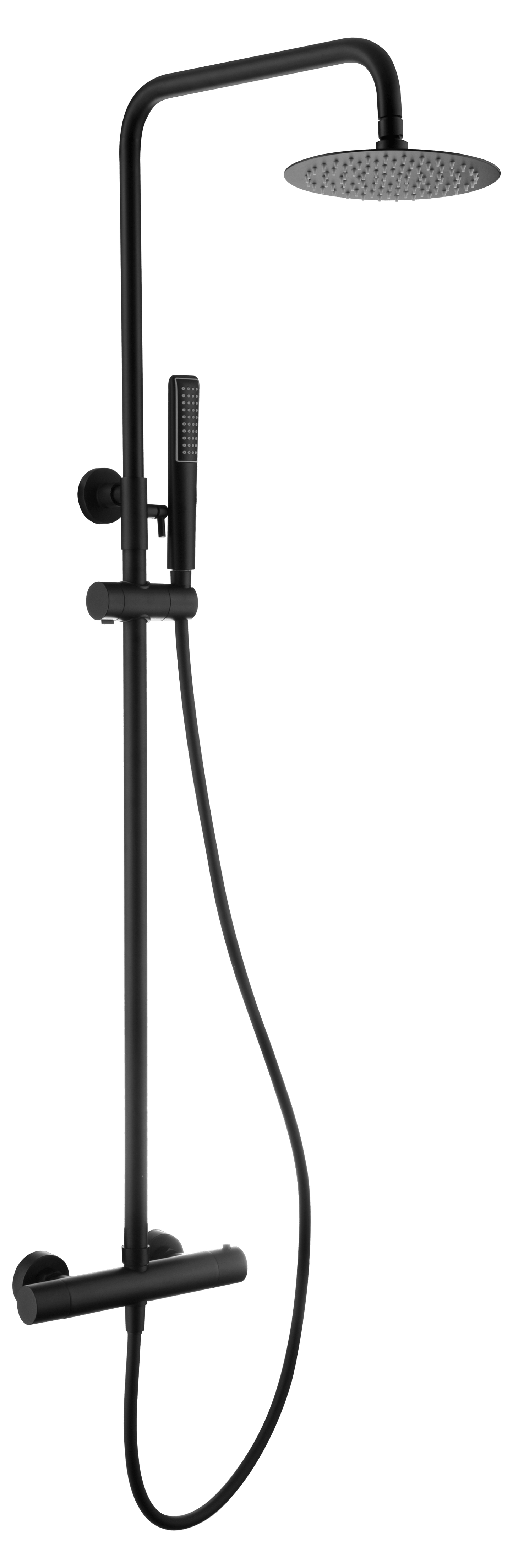 Thermostatic Shower Set Naples Matte Black | IMEX