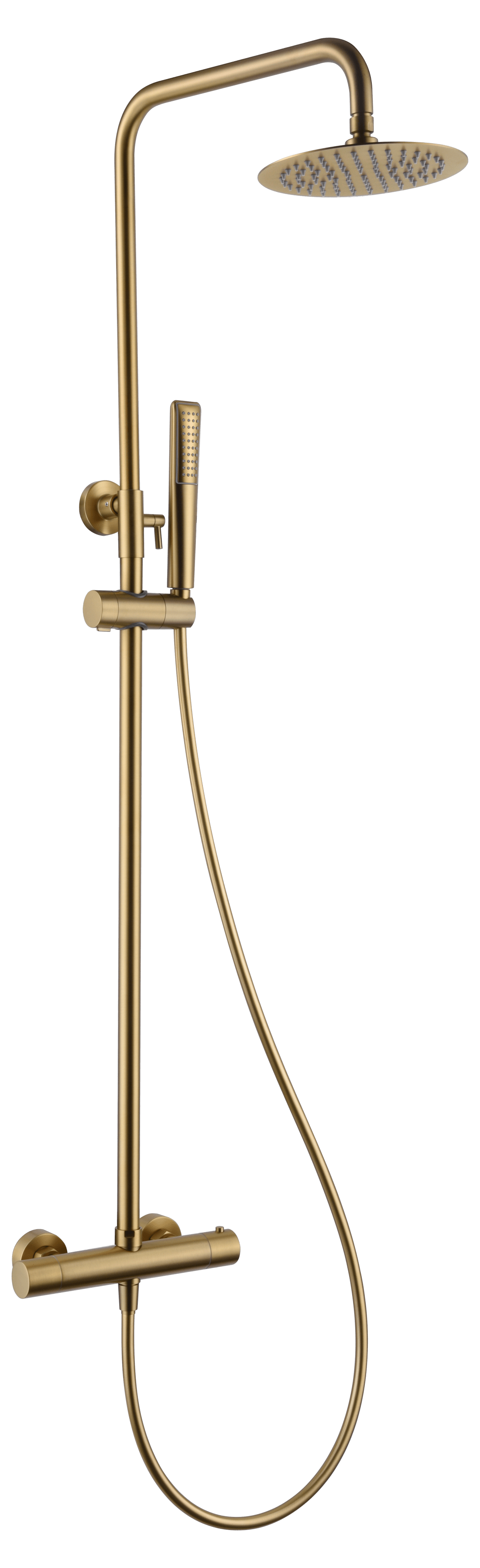 Thermostatic Shower Set Naples Brushed Gold | IMEX