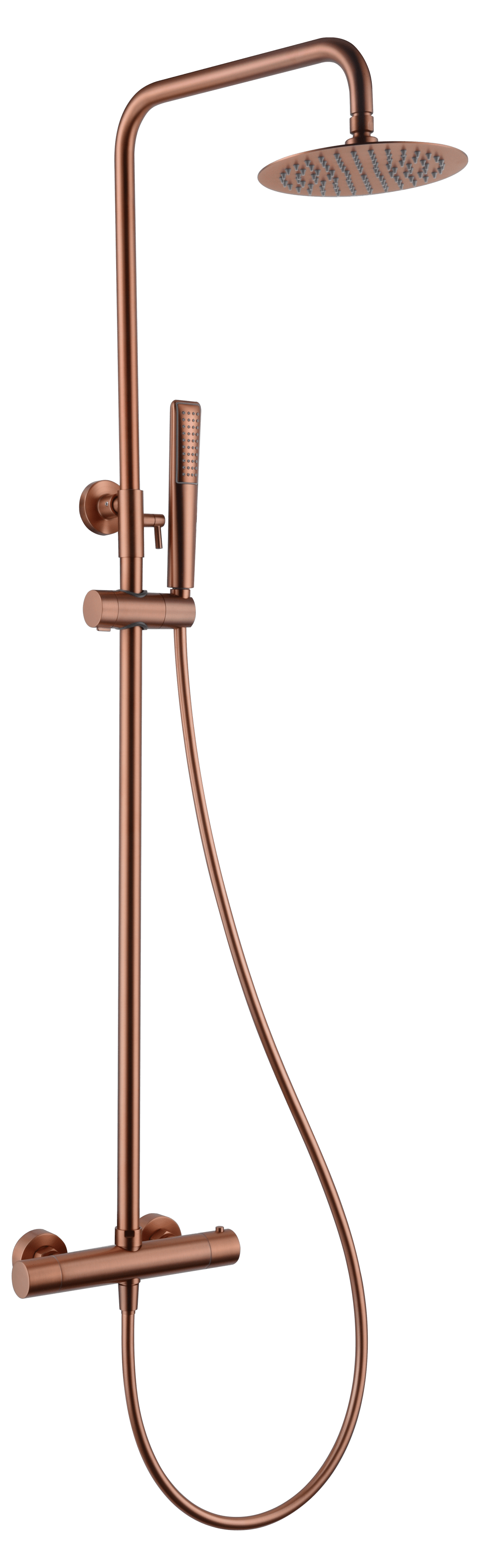 Thermostatic Shower Set Naples Brushed Rose Gold | IMEX