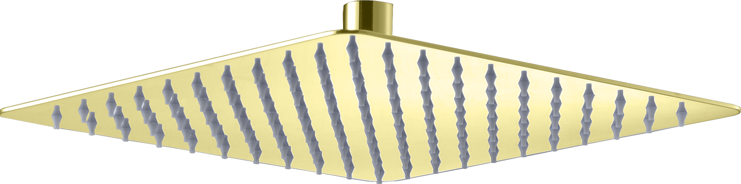 Shower Head Square 25X25 Gold Shiny | IMEX