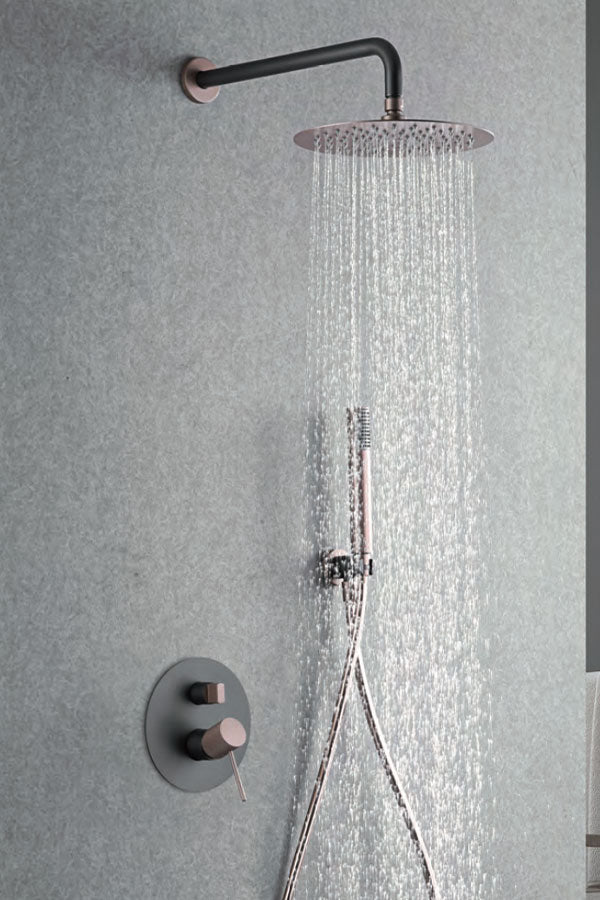 Gray Champagne Single-Lever Built-In Shower Set, view 2