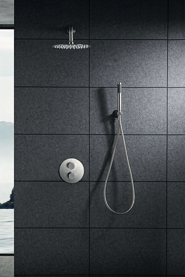 Moscow Thermostatic Built-in Shower Set Stainless Steel, view 2