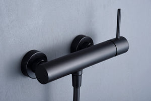 Monza Matte Black Shower Kit Single Lever, view 5