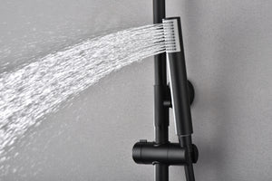 Matte Black Thermostatic Shower Set Monza Series, view 4