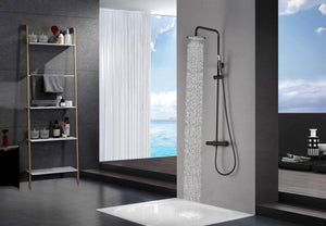 Matte Black Thermostatic Shower Set Monza Series, view 3