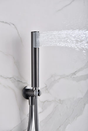 Monza Black Gun Metal Single Handle Shower Set, view 6