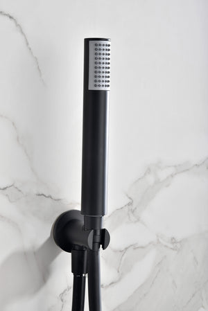 Matte Black Built-in Thermostatic Shower Set, view 4