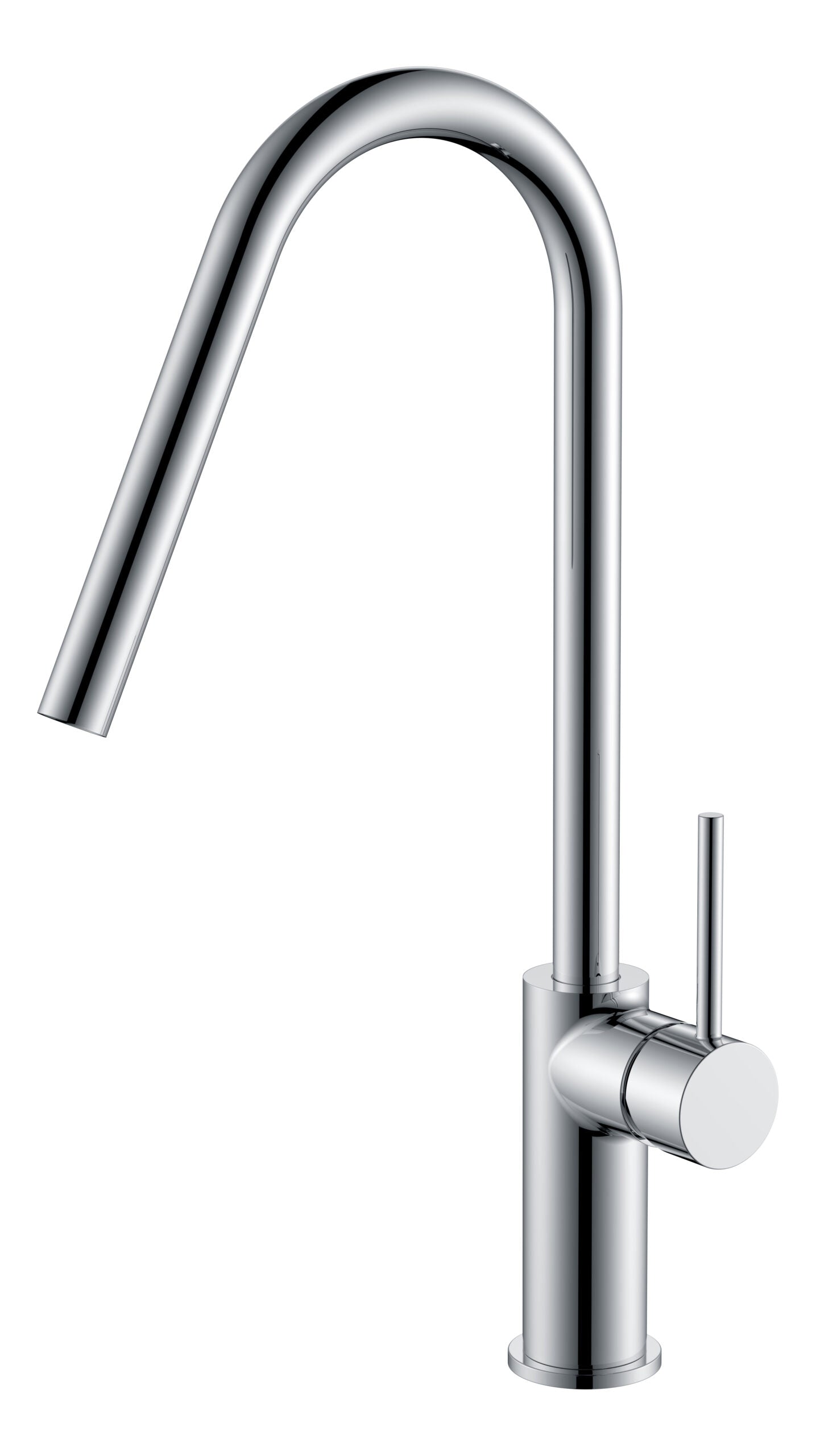 Kenya Chrome Kitchen Faucet Modern Design, view 2