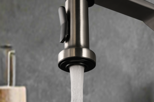 Veneto Brushed Nickel Kitchen Mixer Tap, view 4
