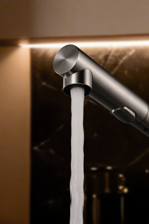 Oporto Stainless Steel Kitchen Mixer Tap, view 5
