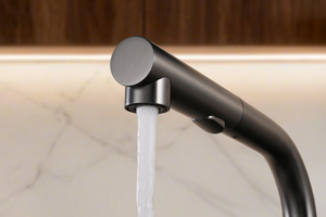 Oporto Black Gun Metal Kitchen Mixer Tap, view 5