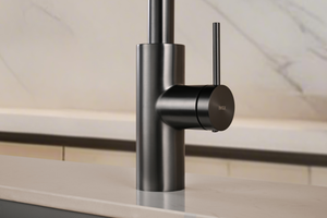 Oporto Black Gun Metal Kitchen Mixer Tap, view 3