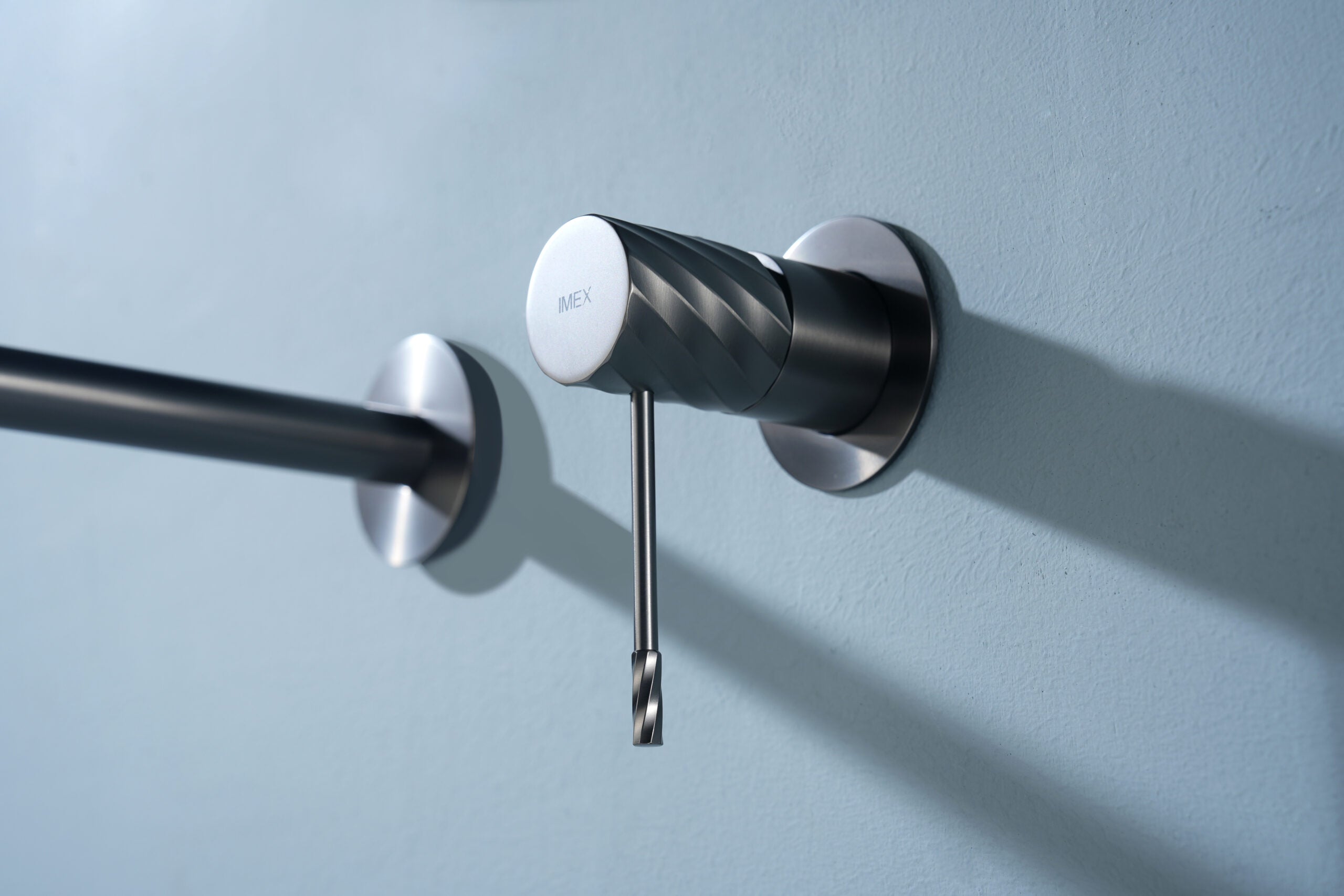 Bless Black Gun Metal Concealed Single Lever Basin Mixer, view 2