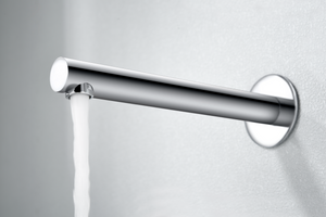 Olimpo Chrome Single-Lever Built-In Sink Faucet, detail view
