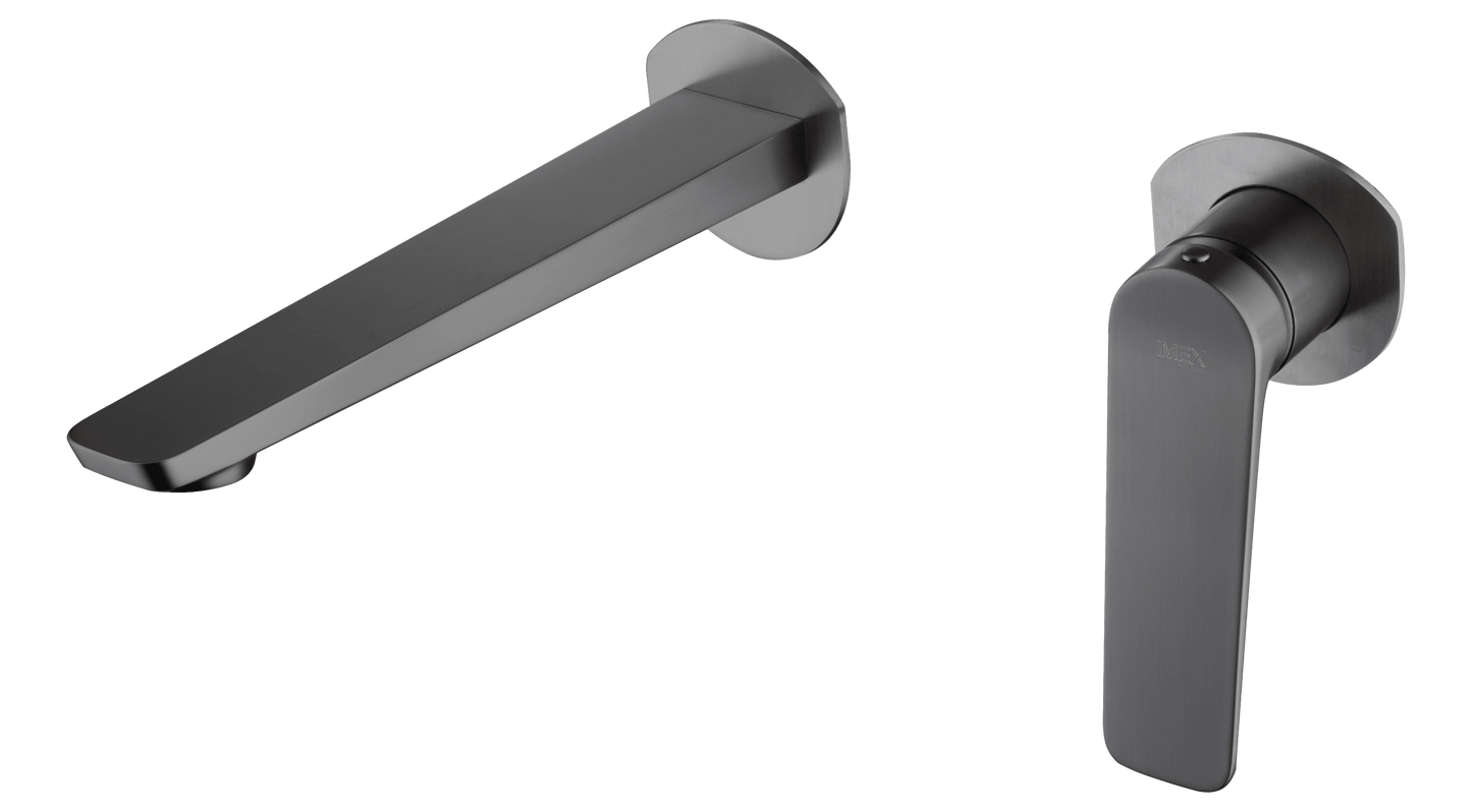 Single-Handle Concealed Basin Naples Black Gun Metal | IMEX