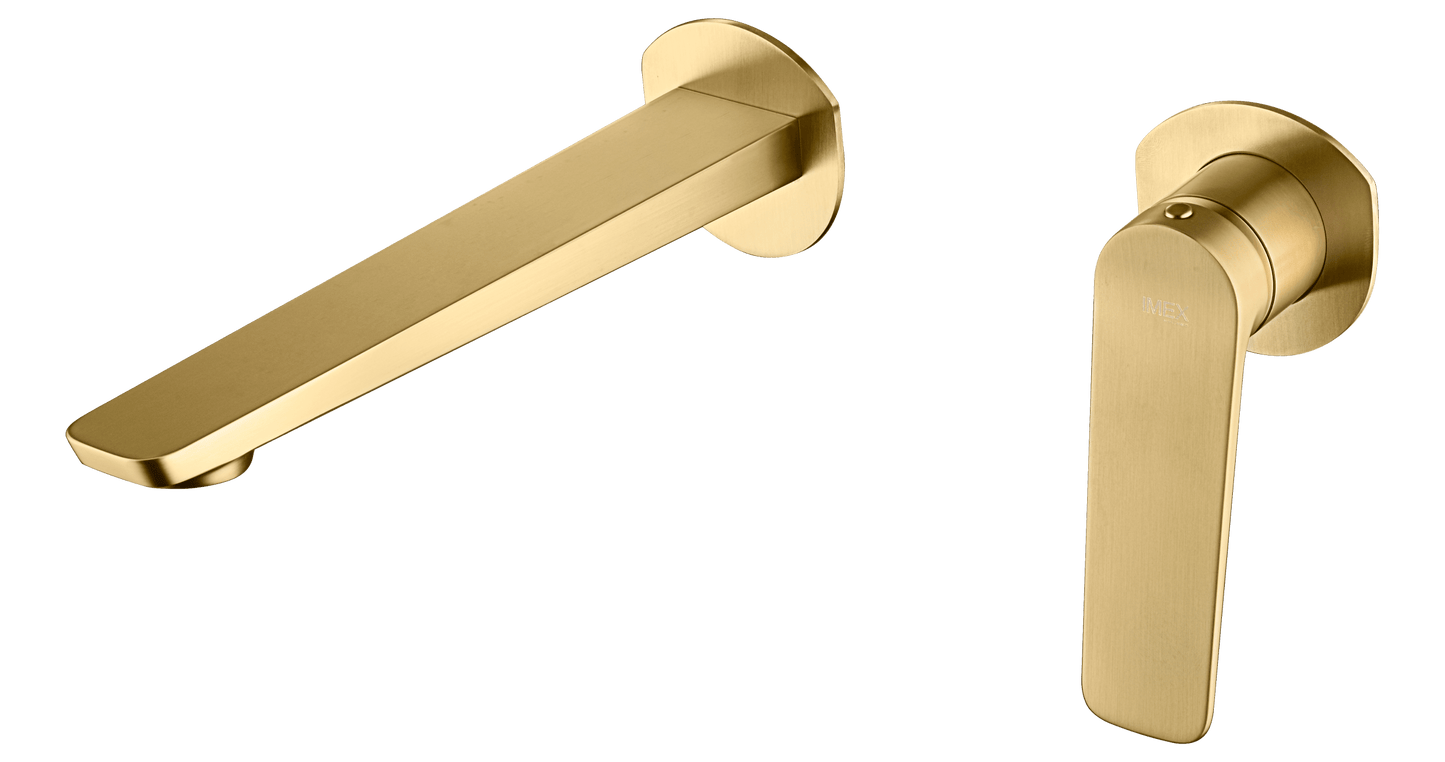 Single-Handle Concealed Basin Naples Brushed Gold | IMEX