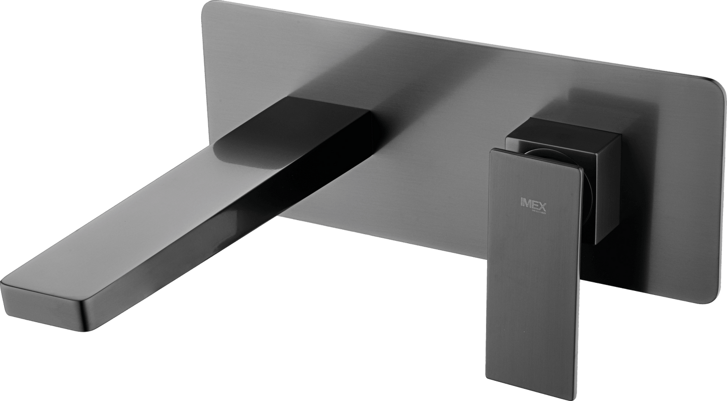 Single-Handle Concealed Basin Pisa Black Gun Metal | IMEX