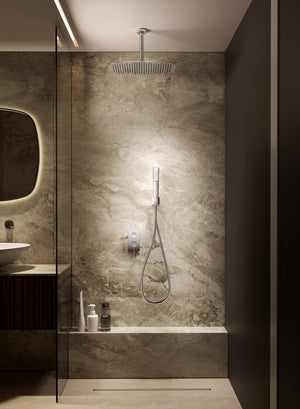 Arezzo Chrome Concealed Single Lever Shower Set, view 4