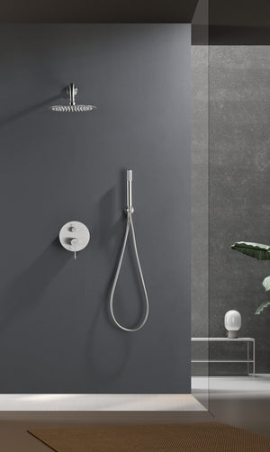 Bless Brushed Nickel Concealed Single Lever Shower Set, view 4