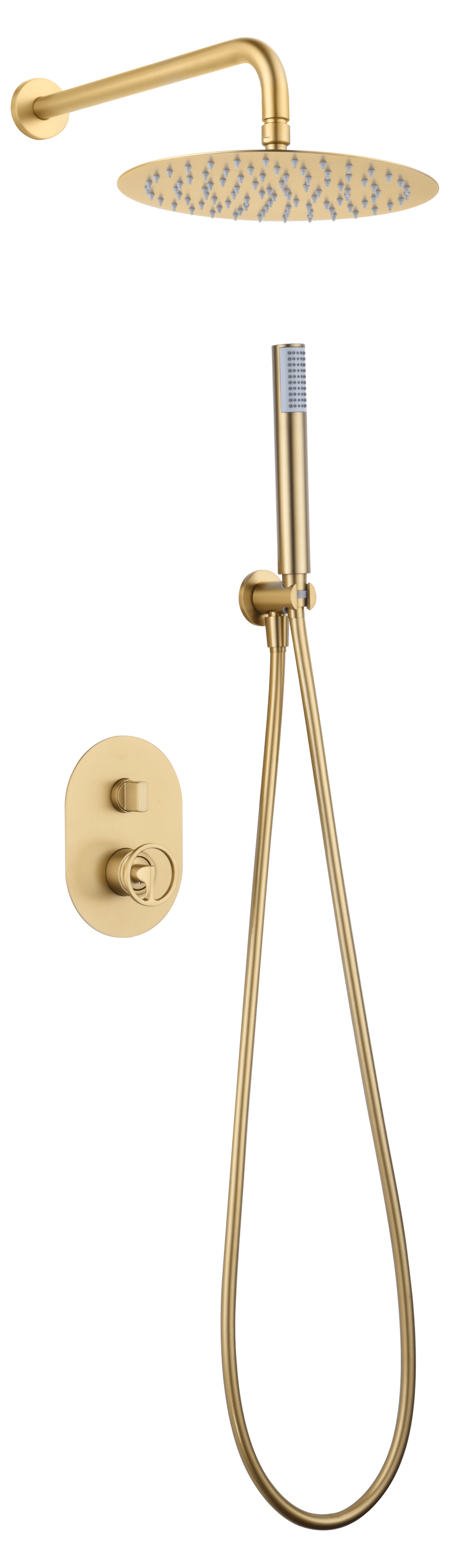 Set Shower Single-Handle Concealed Olimpo Brushed | IMEX