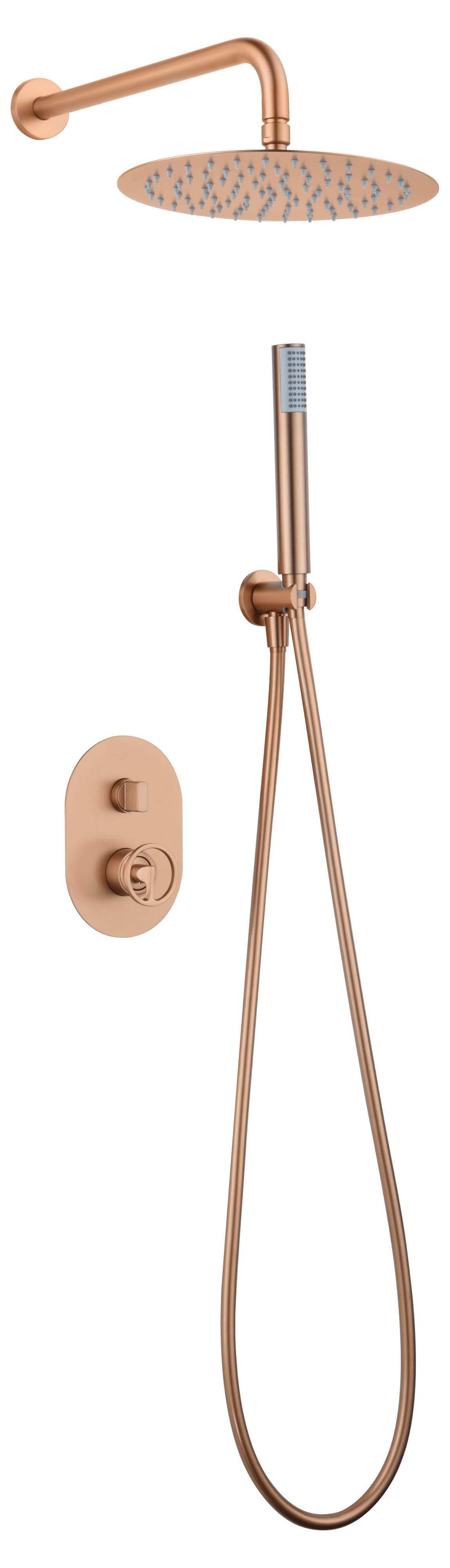 Set Shower Single-Handle Concealed Olimpo Brushed | IMEX