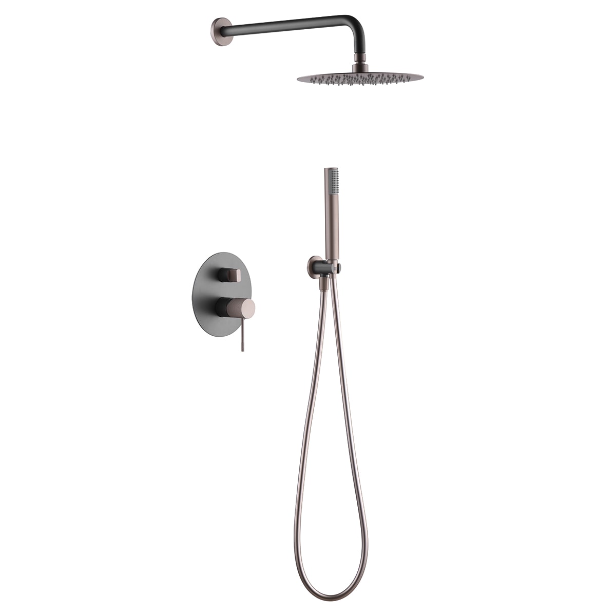 Set Shower Concealed Single-Handle Line Gris | IMEX