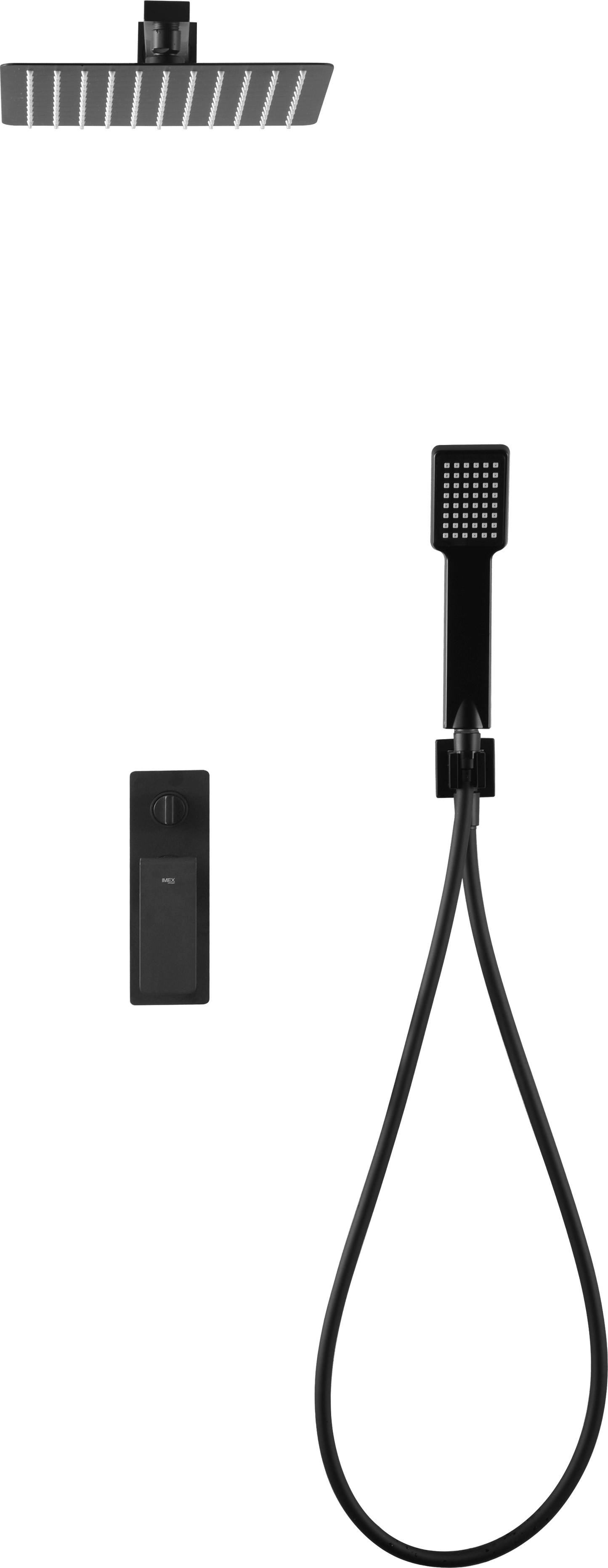 Set Shower Single-Handle Concealed Fiji Matte Black | IMEX