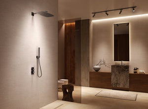 Firenze Brushed Nickel Concealed Single Lever Shower Set, view 3