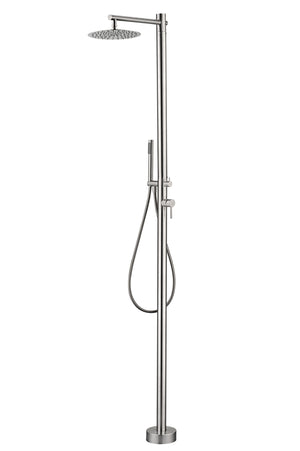 Oklahoma Stainless Steel Pool Shower Tap in 316 Stainless Steel GPK012/AC, main product view
