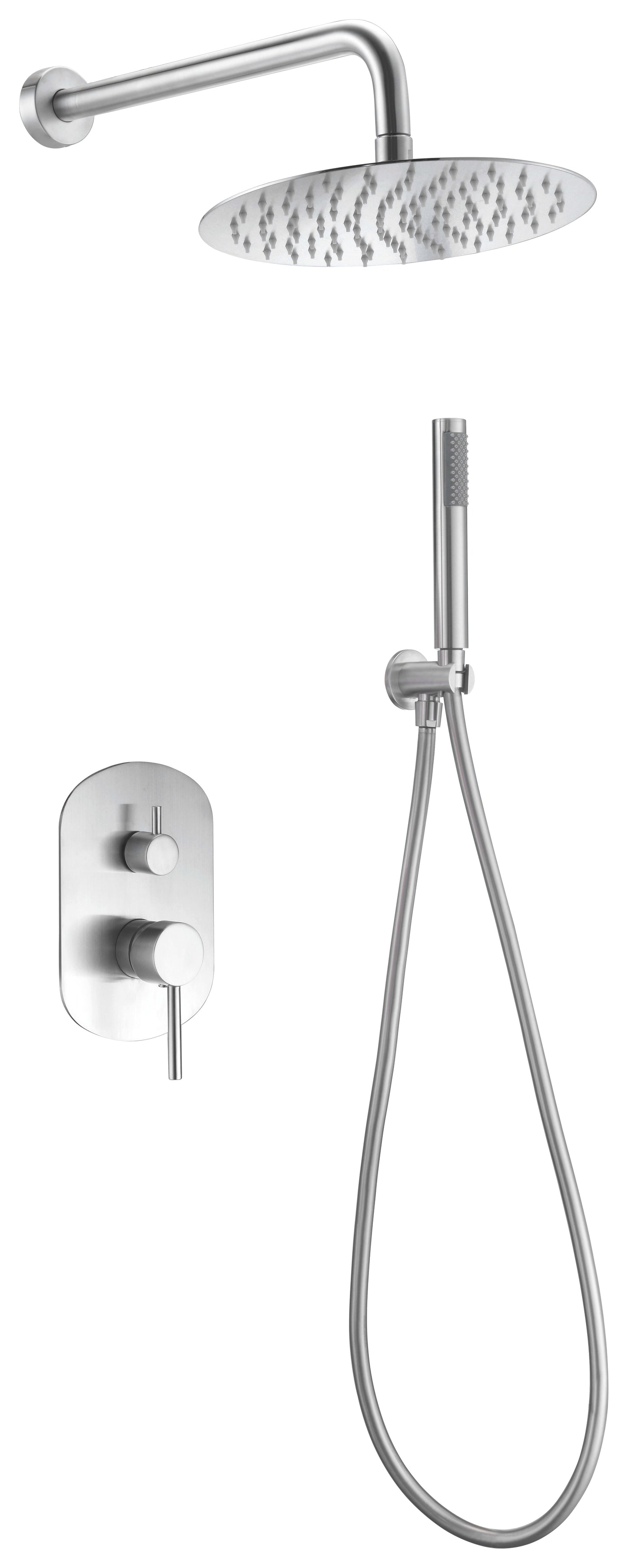 Unterputz-Duschset mit Einhebelmischer, Moscú Edelstahl 316 | IMEX
