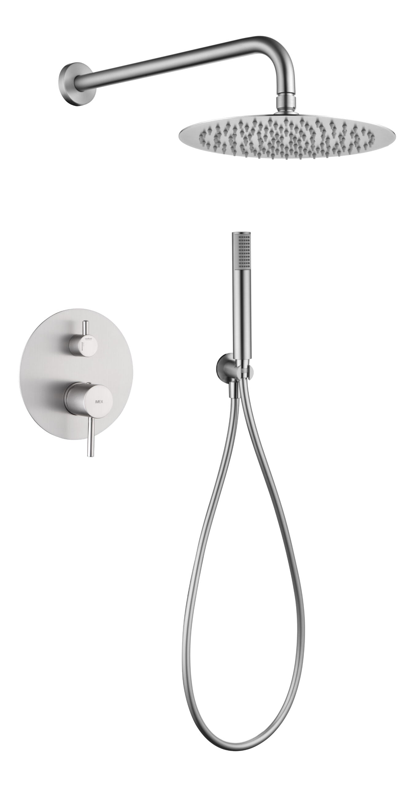 Set Shower Single-Handle Concealed Monza Brushed | IMEX