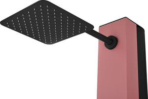 Phoenix Coral Pink Pool Shower Tap in 316 Stainless Steel, view 4