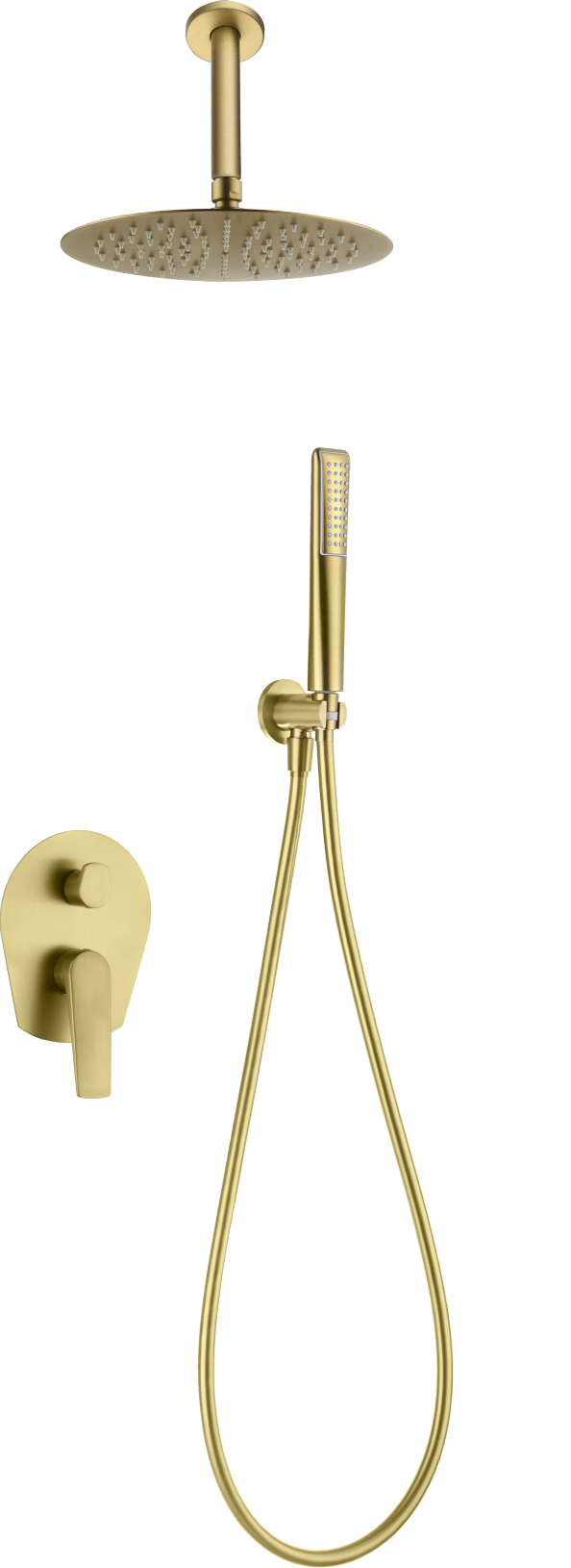 Set Shower Single-Handle Concealed Paros Gold Cepil | IMEX