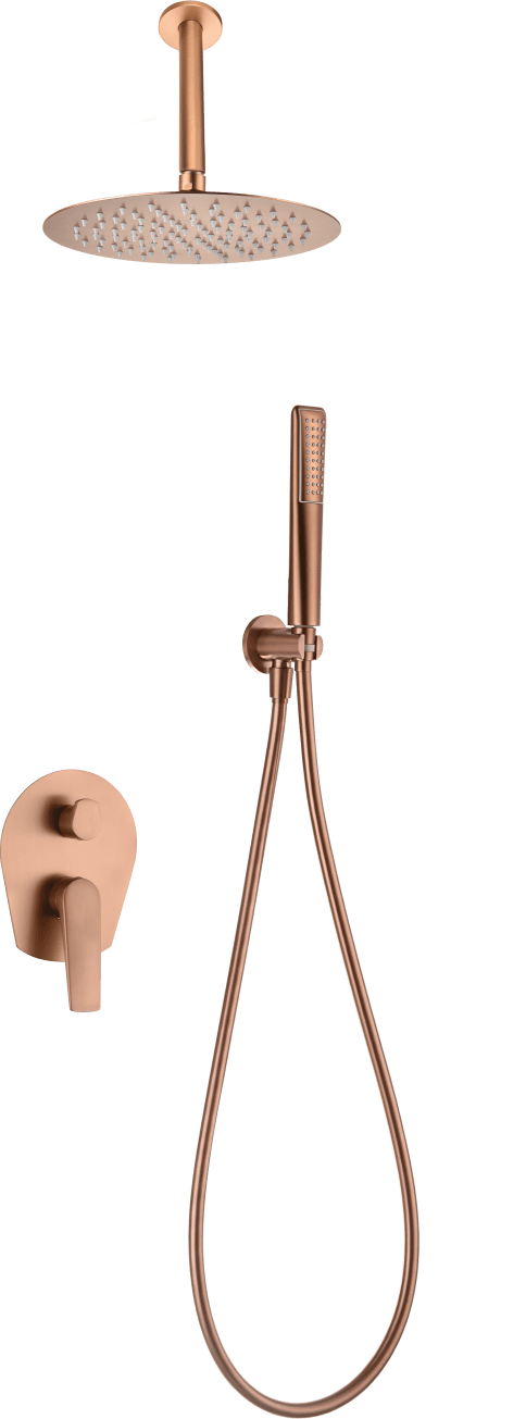 Set Shower Single-Handle Concealed Paros Rose Gold | IMEX