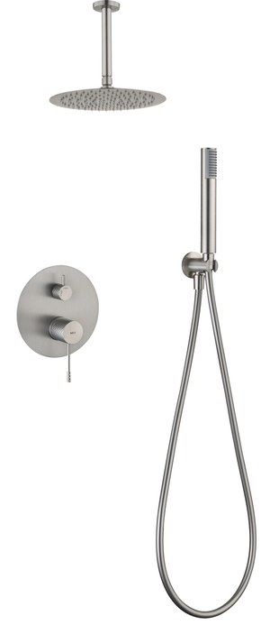 Piamonte Brushed Nickel Concealed Single Lever Shower Set, main product view