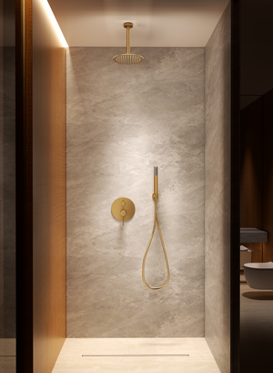 Palau Chrome Concealed Single Lever Shower Set, view 5