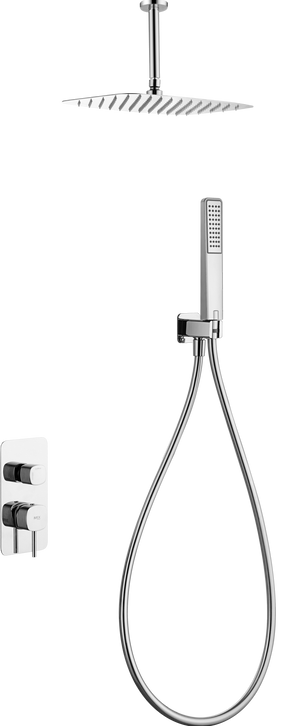 Firenze – Sassari Chrome Concealed Single Lever Shower Set, main product view