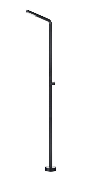 Colorado Matte Black Steel Pool Shower Tap in 316 Stainless Steel, main product view