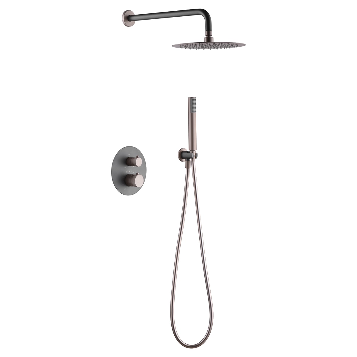 Set Shower Concealed Thermostatic Line Gris Champagne | IMEX
