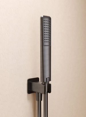Firenze Brushed Rose Gold Concealed Thermostatic Shower Set, view 4