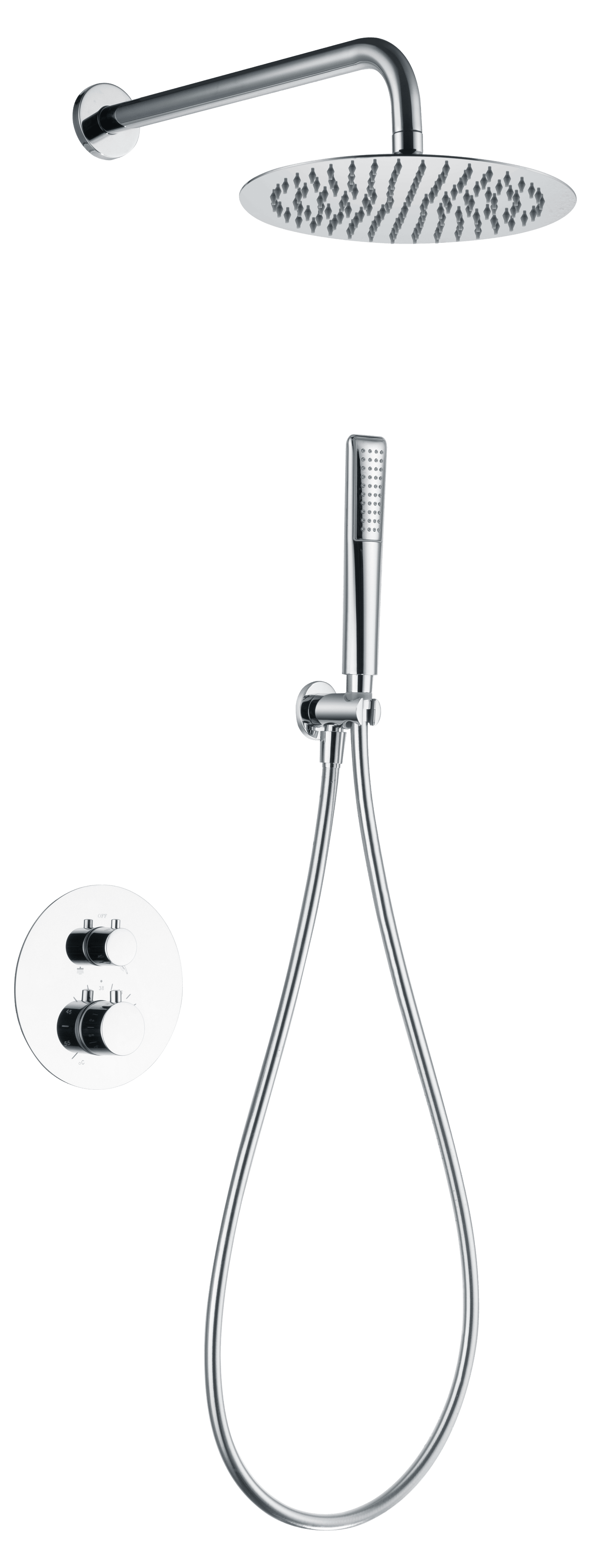 Thermostatic Shower Set Concealed Naples | IMEX