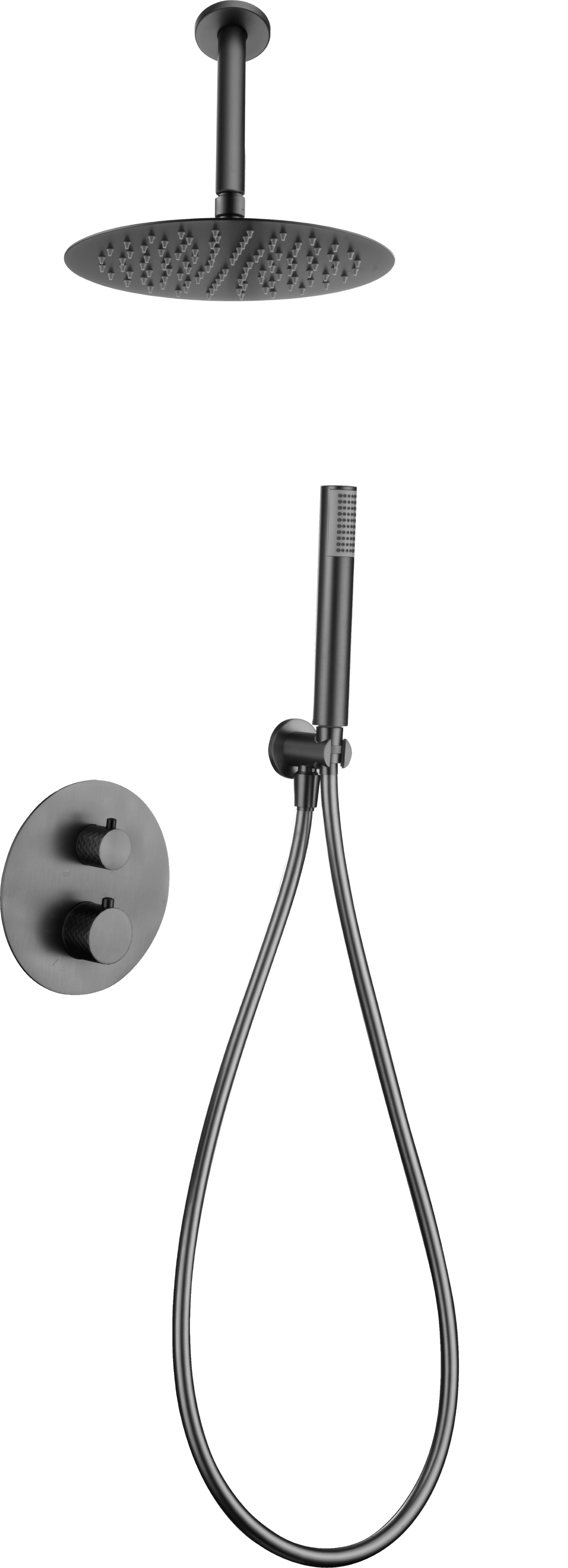 Thermostatic Shower Set Concealed Piamonte Bla | IMEX