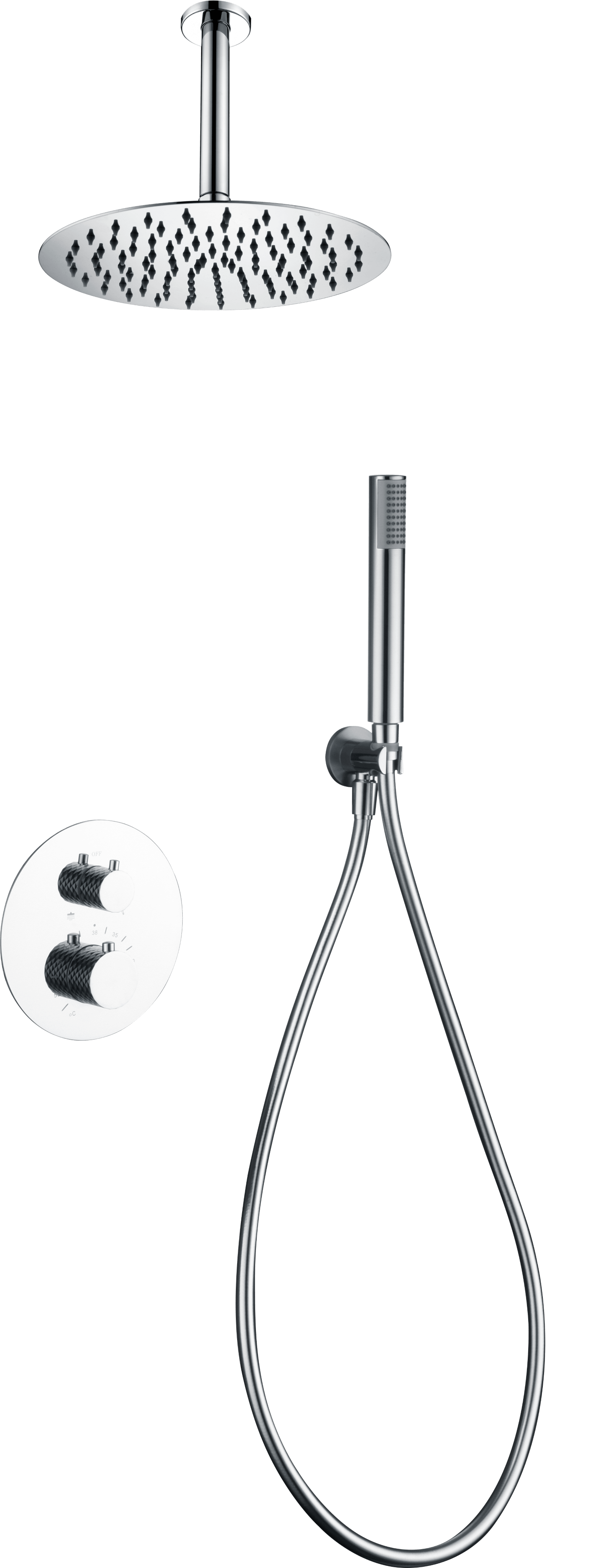 Thermostatic Shower Set Concealed Piamonte | IMEX