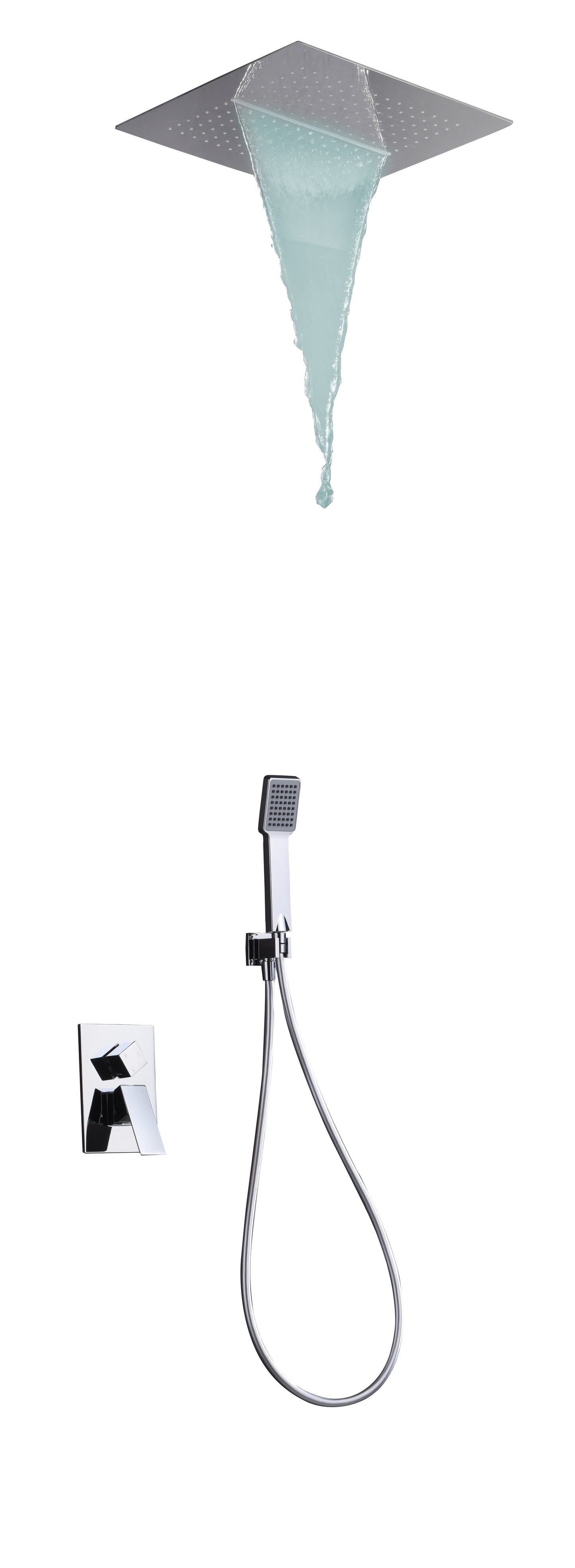 Conjunto De Ducha Empotrado Monomando Málaga - Shower Set