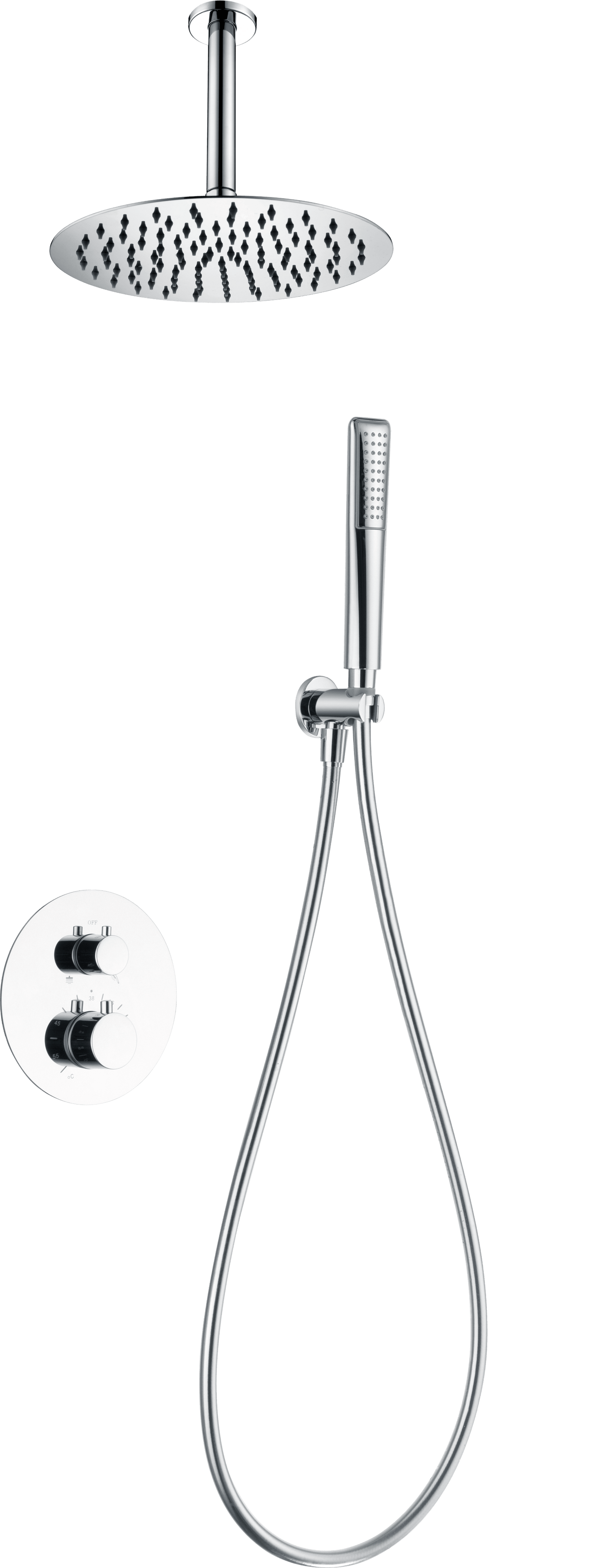 Thermostatic Shower Set Concealed Salerno | IMEX