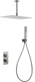 Firenze – Sassari Brushed Nickel Concealed Thermostatic Shower Set, main product view