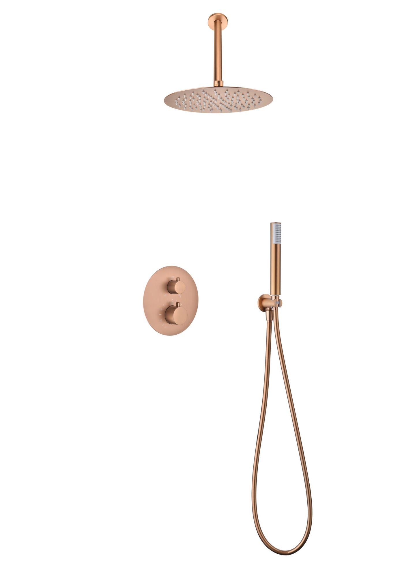 Thermostatic Shower Set Concealed Tívoli Brushed | IMEX