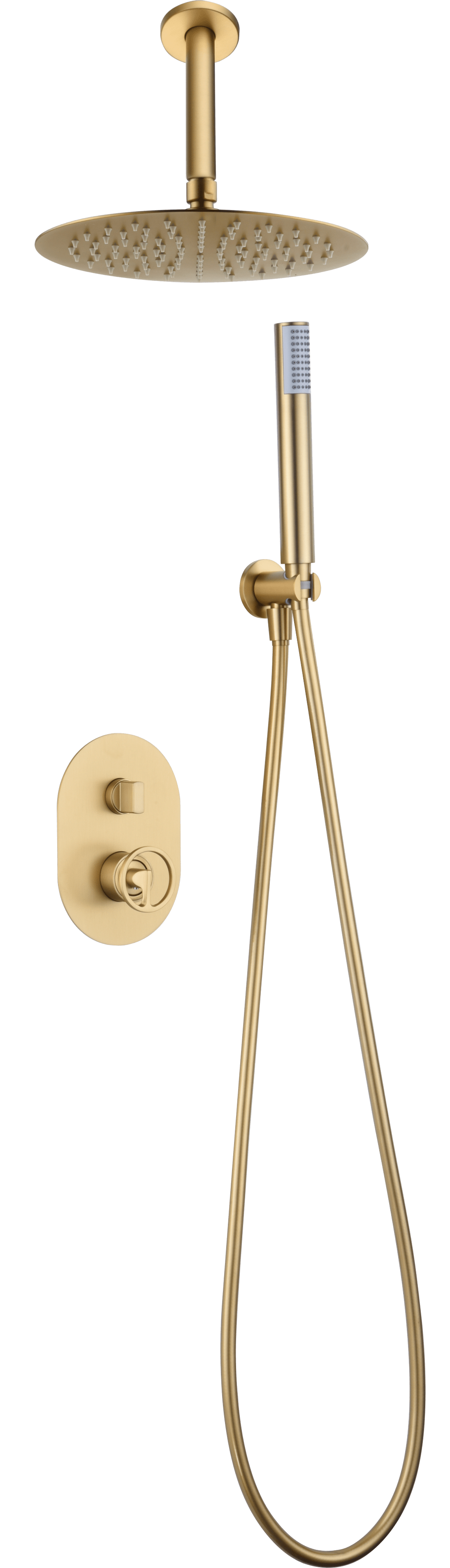 Set Shower Single-Handle Concealed Vesubio Brushed | IMEX