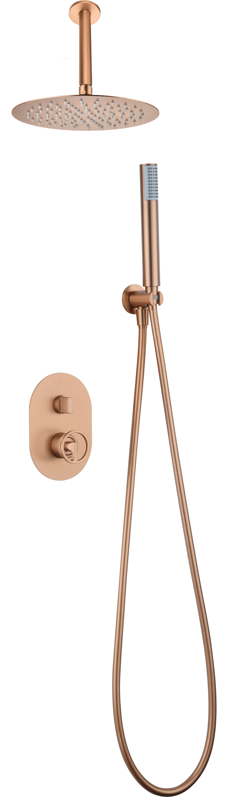 Set Shower Single-Handle Concealed Vesubio Brushed | IMEX